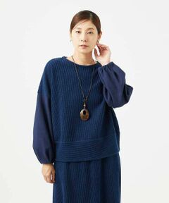 Maison de CINQ / メゾン ドゥ サンク カットソー | [セットアップ対応]コットンスラブインレーカットソー