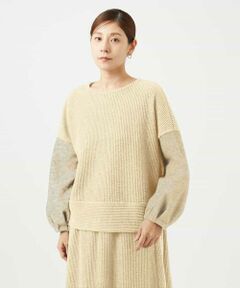 Maison de CINQ / メゾン ドゥ サンク カットソー | [セットアップ対応]コットンスラブインレーカットソー