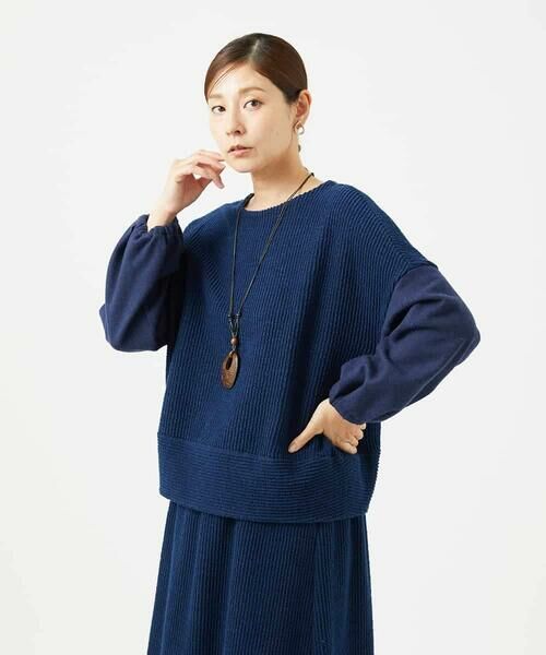 Maison de CINQ / メゾン ドゥ サンク カットソー | [セットアップ対応]コットンスラブインレーカットソー | 詳細1