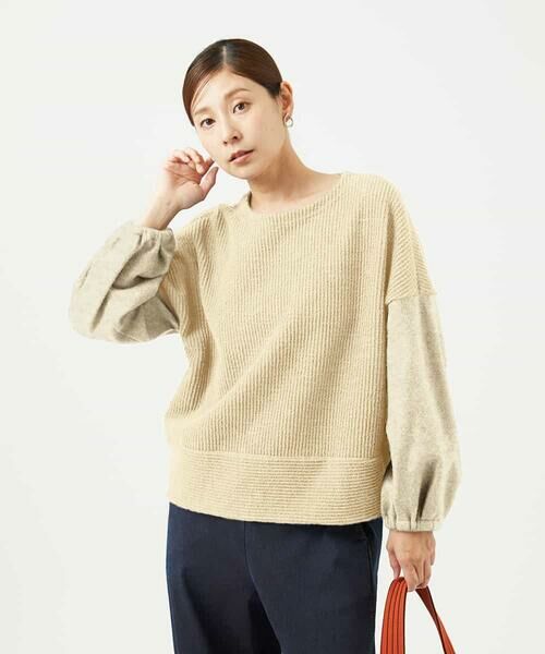 Maison de CINQ / メゾン ドゥ サンク カットソー | [セットアップ対応]コットンスラブインレーカットソー | 詳細3