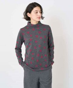 Maison de CINQ / メゾン ドゥ サンク カットソー | [日本製]先染め接結ドットジャガードカットソー