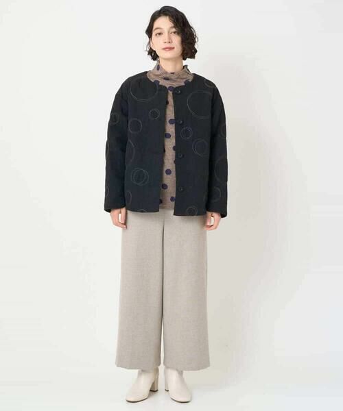 Maison de CINQ / メゾン ドゥ サンク カットソー | [日本製]先染め接結ドットジャガードカットソー | 詳細10