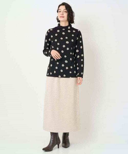 Maison de CINQ / メゾン ドゥ サンク カットソー | [日本製]先染め接結ドットジャガードカットソー | 詳細15