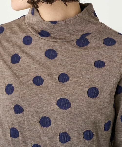 Maison de CINQ / メゾン ドゥ サンク カットソー | [日本製]先染め接結ドットジャガードカットソー | 詳細4