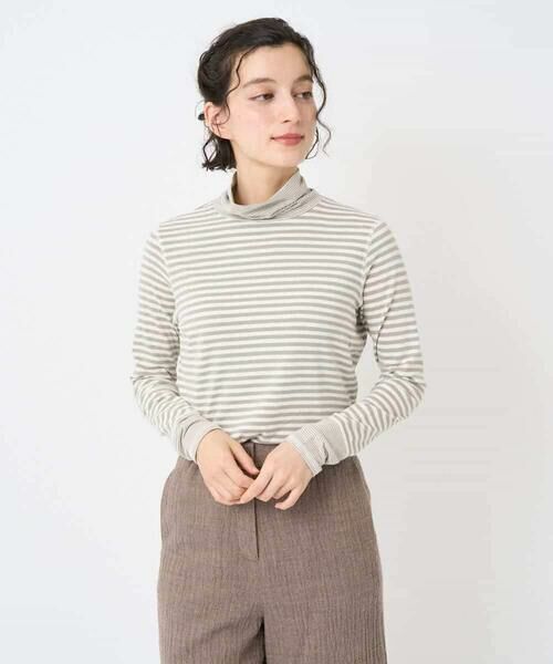 Maison de CINQ / メゾン ドゥ サンク カットソー | [日本製]ラグウォームボーダーカットソー | 詳細2