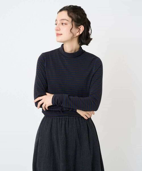 Maison de CINQ / メゾン ドゥ サンク カットソー | [日本製]ラグウォームボーダーカットソー | 詳細3