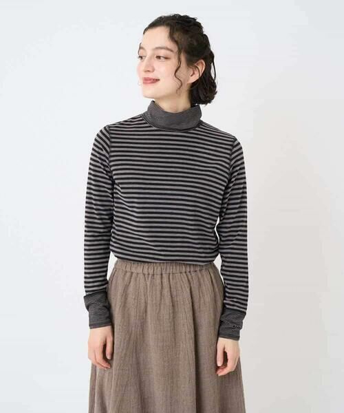 Maison de CINQ / メゾン ドゥ サンク カットソー | [日本製]ラグウォームボーダーカットソー | 詳細4