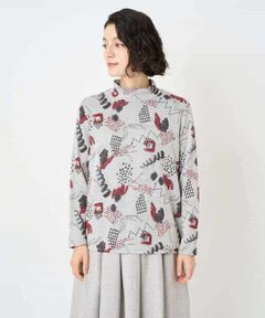 Maison de CINQ / メゾン ドゥ サンク カットソー | 手描き風プリントプルオーバー