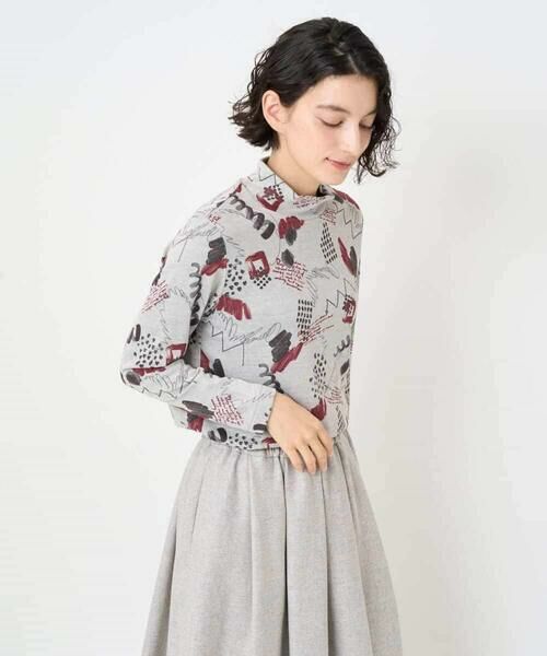 Maison de CINQ / メゾン ドゥ サンク カットソー | 手描き風プリントプルオーバー | 詳細2