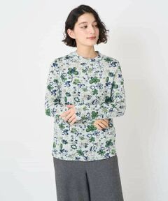 Maison de CINQ / メゾン ドゥ サンク カットソー | フワラープリントモックネック風プルオーバー