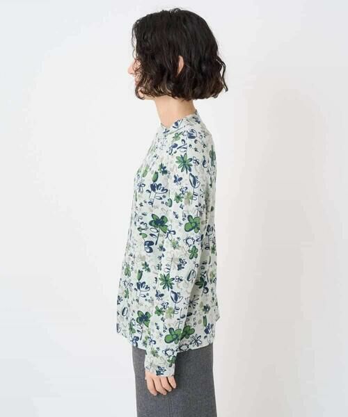 Maison de CINQ / メゾン ドゥ サンク カットソー | フワラープリントモックネック風プルオーバー | 詳細4