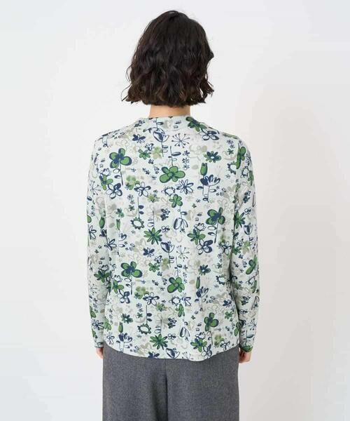 Maison de CINQ / メゾン ドゥ サンク カットソー | フワラープリントモックネック風プルオーバー | 詳細5