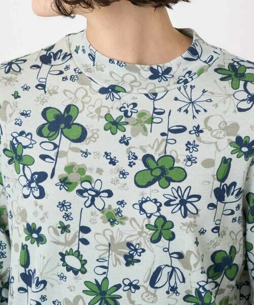 Maison de CINQ / メゾン ドゥ サンク カットソー | フワラープリントモックネック風プルオーバー | 詳細6