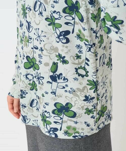 Maison de CINQ / メゾン ドゥ サンク カットソー | フワラープリントモックネック風プルオーバー | 詳細8