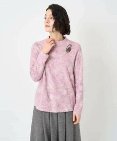 Maison de CINQ / メゾン ドゥ サンク カットソー | フラワー柄パイルジャガード起毛プルオーバー