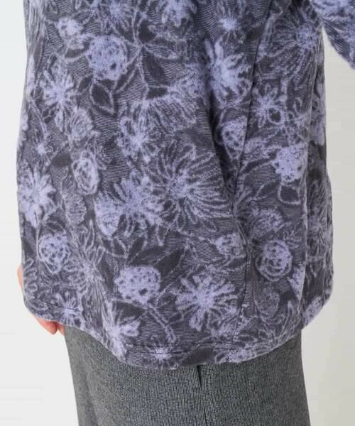 Maison de CINQ / メゾン ドゥ サンク カットソー | フラワー柄パイルジャガード起毛プルオーバー | 詳細10