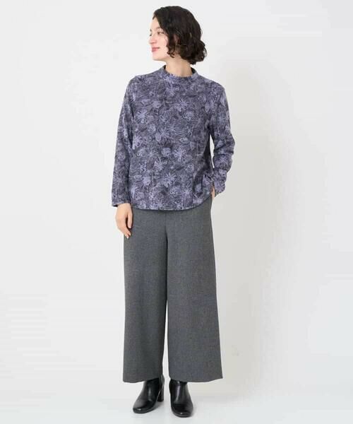 Maison de CINQ / メゾン ドゥ サンク カットソー | フラワー柄パイルジャガード起毛プルオーバー | 詳細15