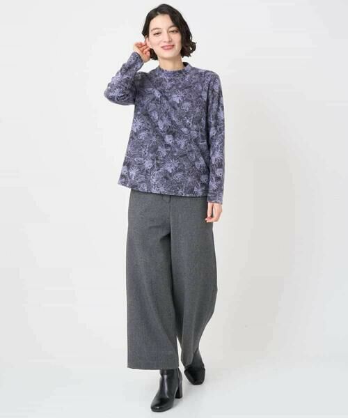 Maison de CINQ / メゾン ドゥ サンク カットソー | フラワー柄パイルジャガード起毛プルオーバー | 詳細16