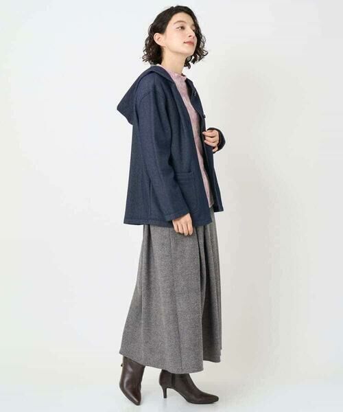 Maison de CINQ / メゾン ドゥ サンク カットソー | フラワー柄パイルジャガード起毛プルオーバー | 詳細23