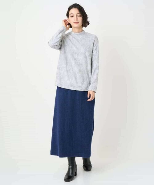 Maison de CINQ / メゾン ドゥ サンク カットソー | フラワー柄パイルジャガード起毛プルオーバー | 詳細27