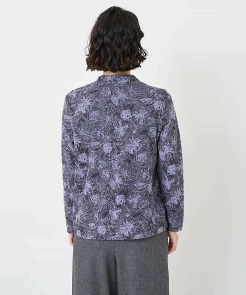 Maison de CINQ / メゾン ドゥ サンク カットソー | フラワー柄パイルジャガード起毛プルオーバー | 詳細7