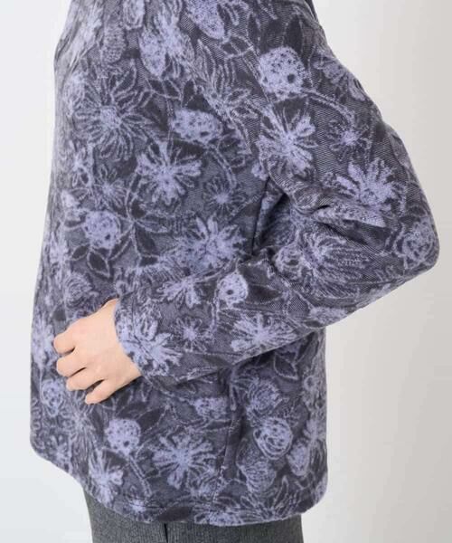 Maison de CINQ / メゾン ドゥ サンク カットソー | フラワー柄パイルジャガード起毛プルオーバー | 詳細9