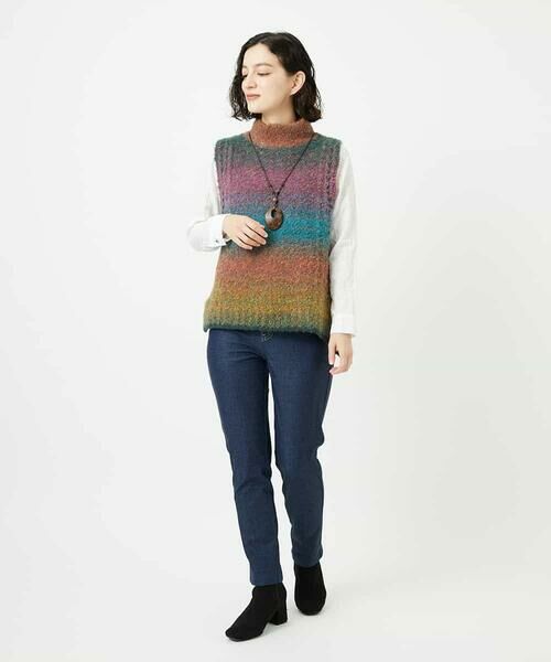 Maison de CINQ / メゾン ドゥ サンク その他パンツ | [リバーシブル]デニムリバーツイードプリントパンツ | 詳細17