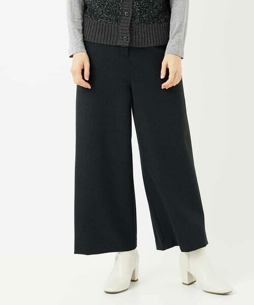 Maison de CINQ / メゾン ドゥ サンク その他パンツ | ガンクラブチェックワイドストレートパンツ(ブラック)