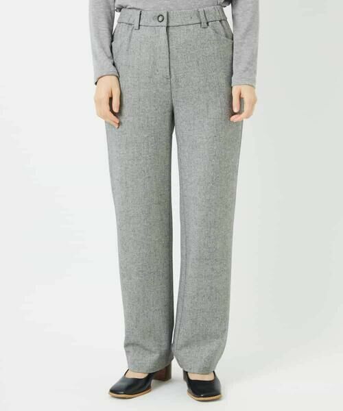 Maison de CINQ / メゾン ドゥ サンク チノ・ワークパンツ | [4サイズ展開]ウォッシャブルツイードストレートパンツ | 詳細3