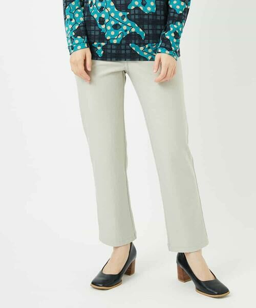 Maison de CINQ / メゾン ドゥ サンク その他パンツ | 裏起毛無地ハイテンションストレッチパンツ(グレー)