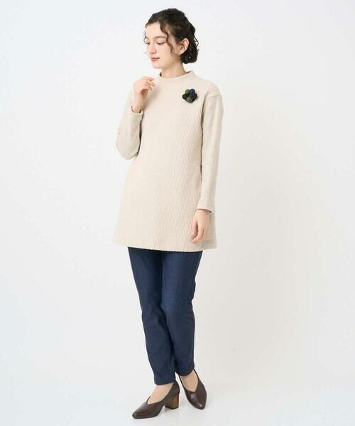 Maison de CINQ / メゾン ドゥ サンク チュニック | コットンスラブインレーチュニックカットソー | 詳細25