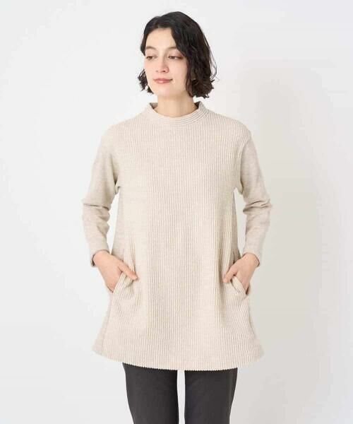 Maison de CINQ / メゾン ドゥ サンク チュニック | コットンスラブインレーチュニックカットソー | 詳細4