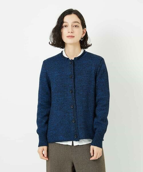 Maison de CINQ / メゾン ドゥ サンク カーディガン・ボレロ | [人気デザイン/日本製]シーレニットカーディガン（ネイビー）