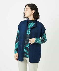 Maison de CINQ / メゾン ドゥ サンク ベスト | [日本製]シーレロングニットジレ