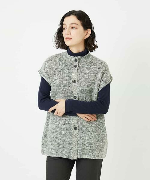 Maison de CINQ / メゾン ドゥ サンク ベスト | [日本製]シーレロングニットジレ | 詳細17