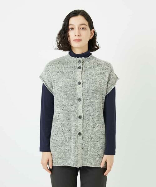 Maison de CINQ / メゾン ドゥ サンク ベスト | [日本製]シーレロングニットジレ | 詳細22