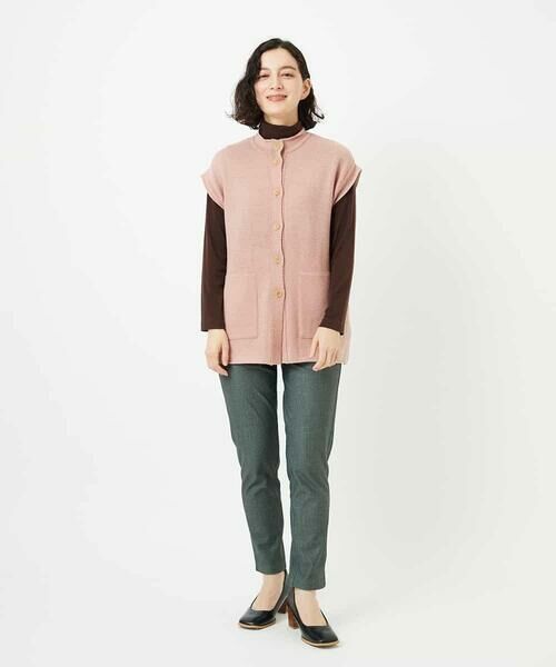 Maison de CINQ / メゾン ドゥ サンク ベスト | [日本製]シーレロングニットジレ | 詳細3