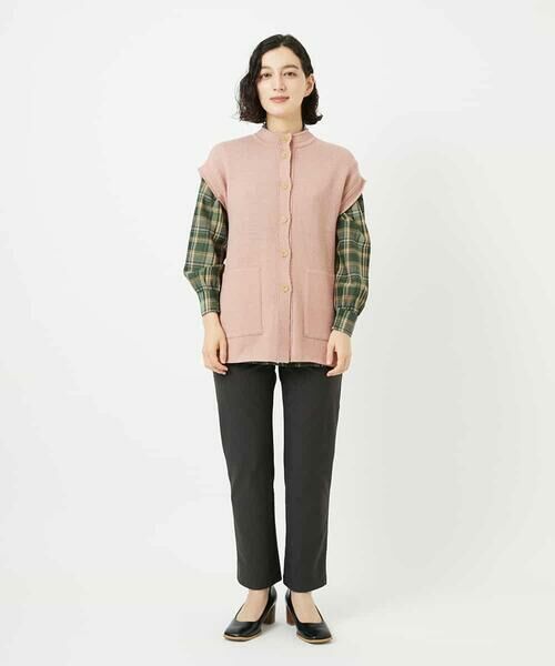 Maison de CINQ / メゾン ドゥ サンク ベスト | [日本製]シーレロングニットジレ | 詳細7