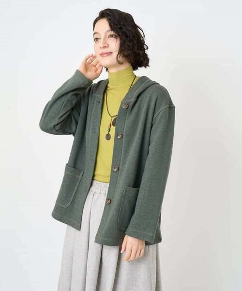 Maison de CINQ / メゾン ドゥ サンク パーカー | ライクボンバーヒートパーカー | 詳細3