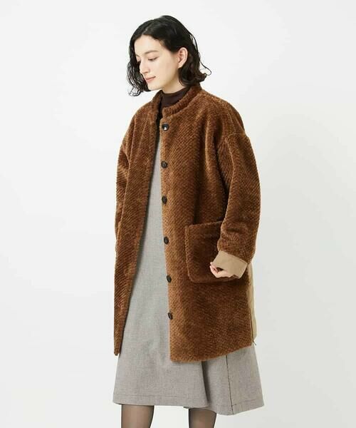 Maison de CINQ / メゾン ドゥ サンク その他アウター | ボアタフタキルトコート | 詳細5