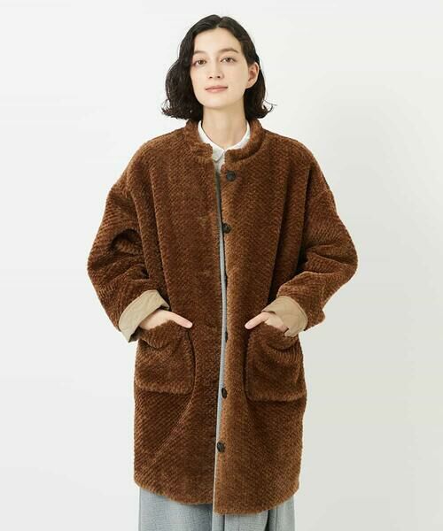 Maison de CINQ / メゾン ドゥ サンク その他アウター | ボアタフタキルトコート | 詳細7