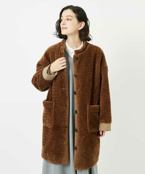 Maison de CINQ / メゾン ドゥ サンク その他アウター | ボアタフタキルトコート | 詳細8