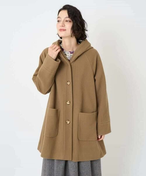 Maison de CINQ / メゾン ドゥ サンク その他アウター | ウールモッサフーディーコート | 詳細1