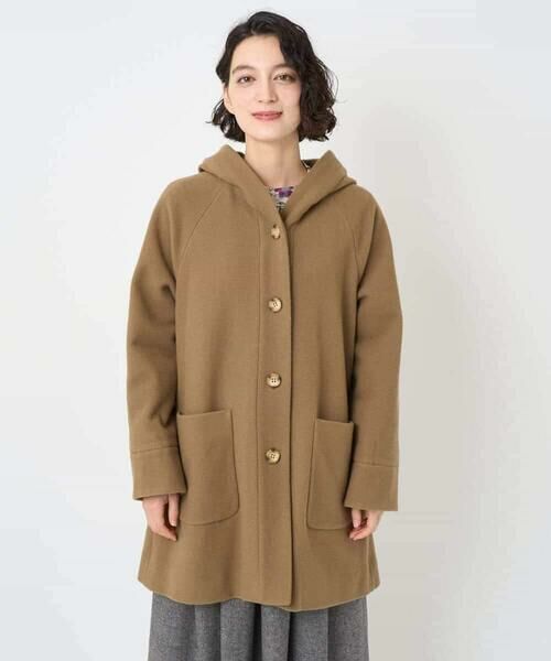 Maison de CINQ / メゾン ドゥ サンク その他アウター | ウールモッサフーディーコート | 詳細12