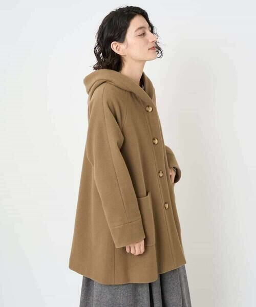 Maison de CINQ / メゾン ドゥ サンク その他アウター | ウールモッサフーディーコート | 詳細2