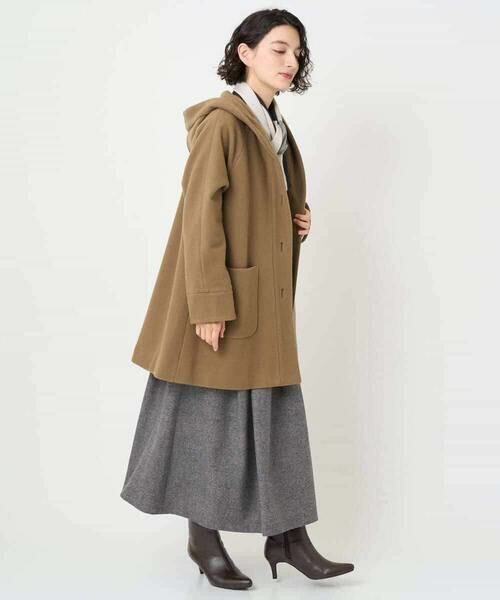 Maison de CINQ / メゾン ドゥ サンク その他アウター | ウールモッサフーディーコート | 詳細25