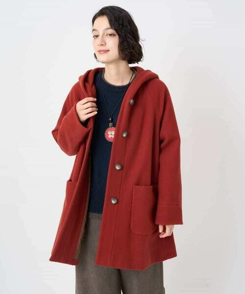 Maison de CINQ / メゾン ドゥ サンク その他アウター | ウールモッサフーディーコート | 詳細3