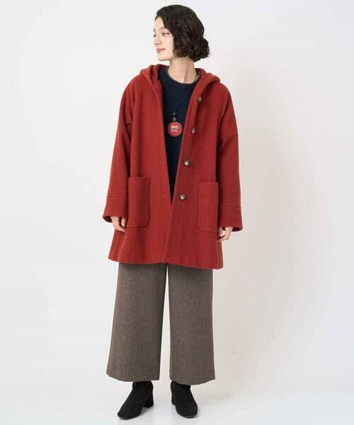 Maison de CINQ / メゾン ドゥ サンク その他アウター | ウールモッサフーディーコート | 詳細30