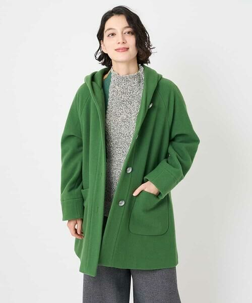 Maison de CINQ / メゾン ドゥ サンク その他アウター | ウールモッサフーディーコート | 詳細6