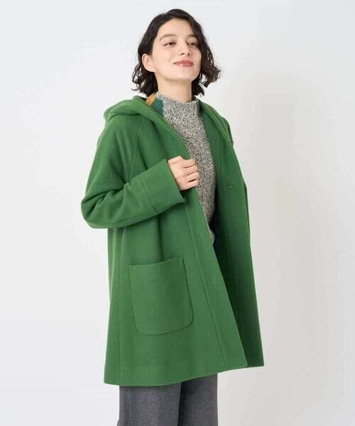 Maison de CINQ / メゾン ドゥ サンク その他アウター | ウールモッサフーディーコート | 詳細7